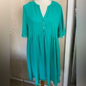 Green Baby Doll Dress